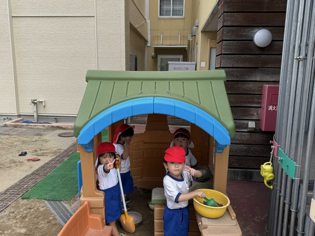 ☆園庭で遊びました☆