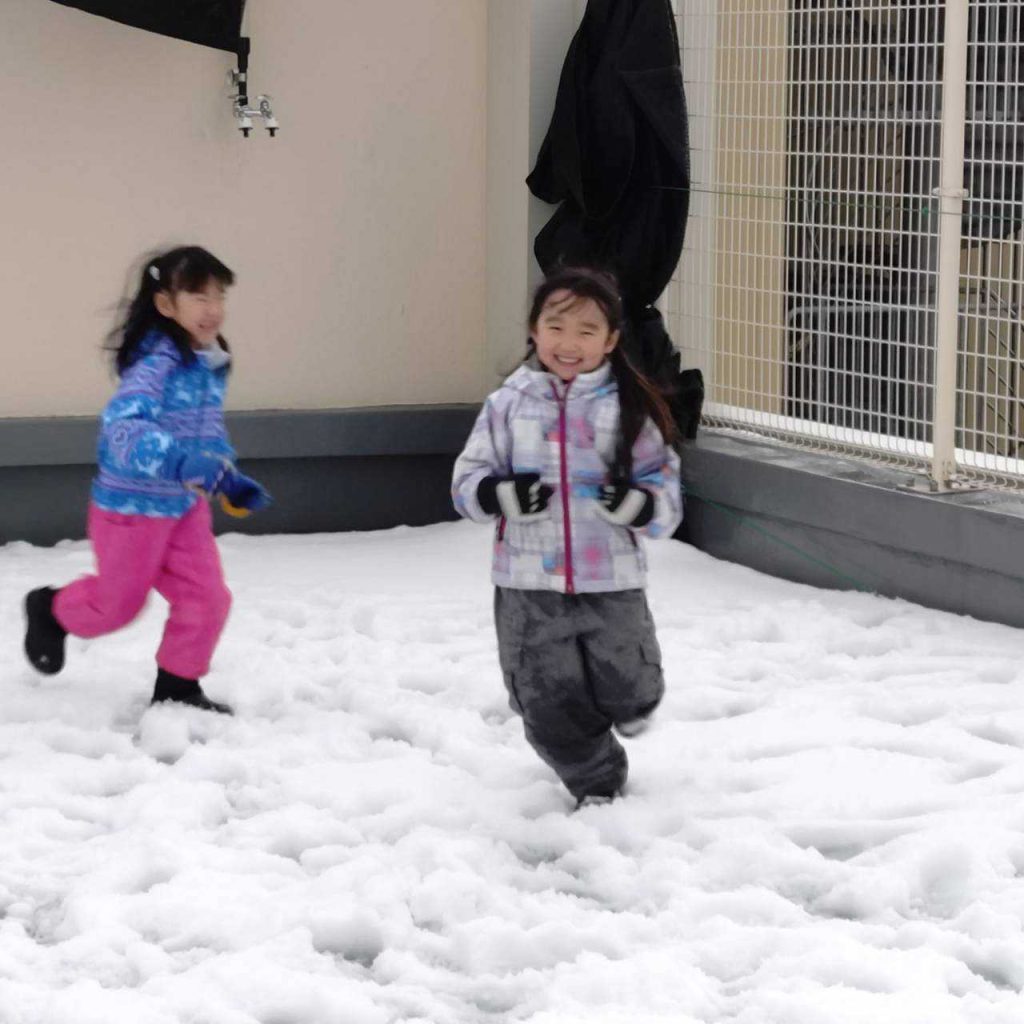 雪が降ったよ☆