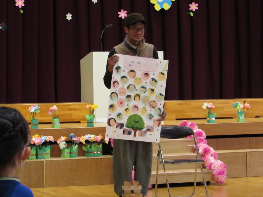 ケヤキの積み木、ありがとう！